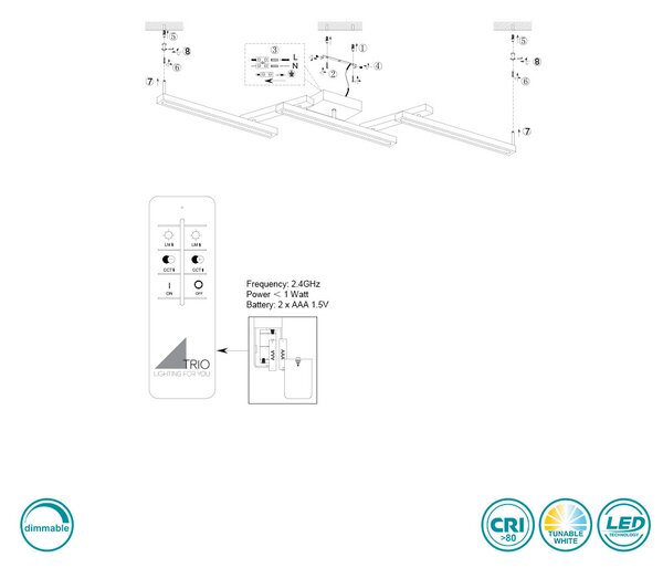 Φωτιστικό Οροφής Trio Lighting Bellari 626410530 Ξύλο