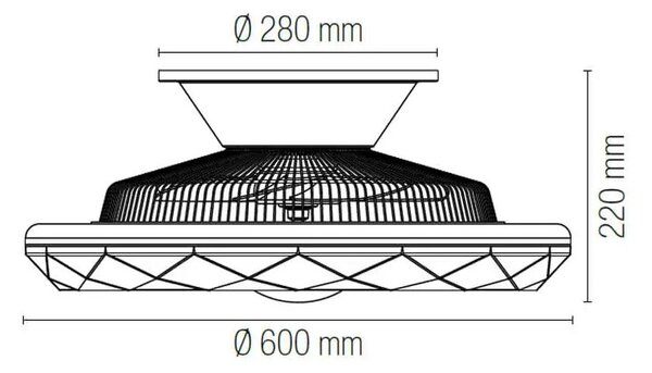 Ανεμιστήρας Οροφής Intec LED-Skyron-INT 8031414873678 Λευκός Smart