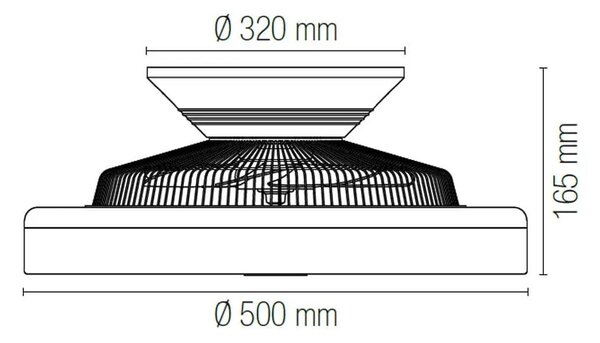 Ανεμιστήρας Οροφής Intec LED-Foehn-INT 8031414873685 Λευκός Smart