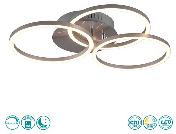 Φωτιστικό Οροφής RL Lighting Circle R62823107 Νίκελ Ματ