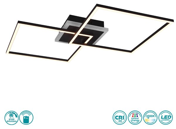 Φωτιστικό Οροφής RL Lighting Arribo R62843132 Μαύρο Ματ