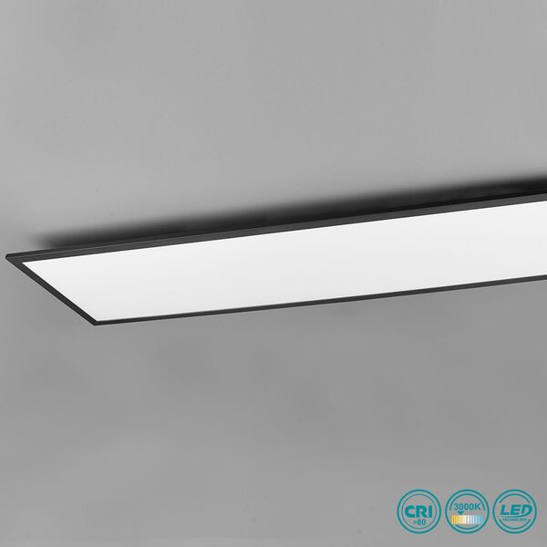 Φωτιστικό Panel Οροφής RL Lighting Alpha R62321232 Μαύρο Ματ