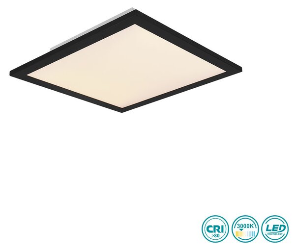 Φωτιστικό Panel Οροφής RL Lighting Alpha R62323032 Μαύρο Ματ