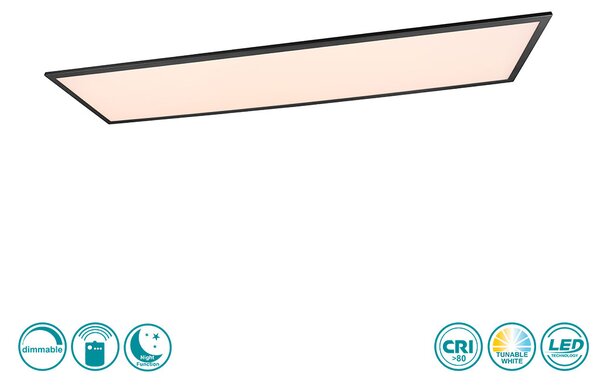 Φωτιστικό Panel Οροφής RL Lighting Gamma R62861232 Μαύρο Ματ