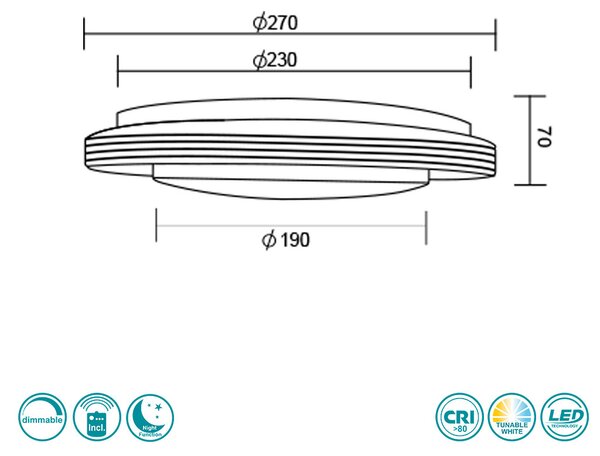 Φωτιστικό Οροφής RL Lighting Atria R67042800