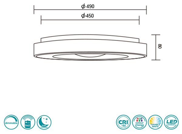 Φωτιστικό Οροφής RL Lighting Arco R65091032