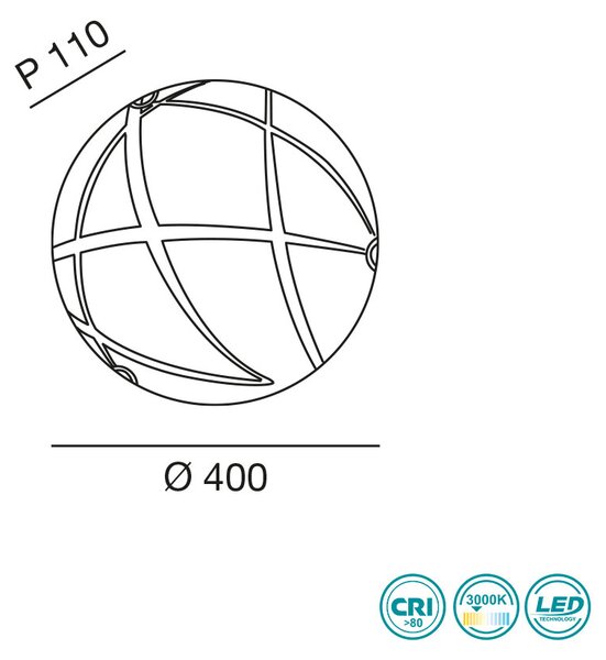 Φωτιστικό Οροφής La Mia Luce Astros 3286-66-102 Λευκό (3000K)