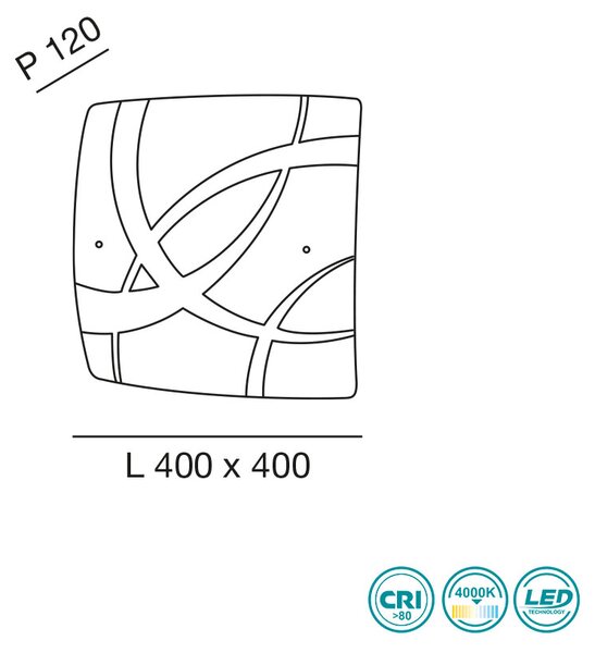 Φωτιστικό Οροφής La Mia Luce Kymi 3287-65-102 Λευκό (4000K)