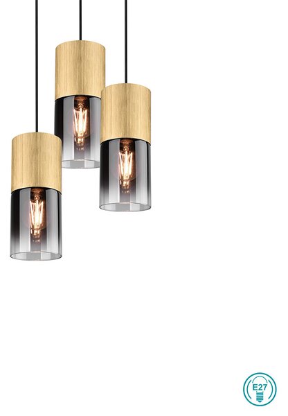 Φωτιστικό Κρεμαστό Trio Lighting Robin 310630354 Οξυντέ-Φυμέ