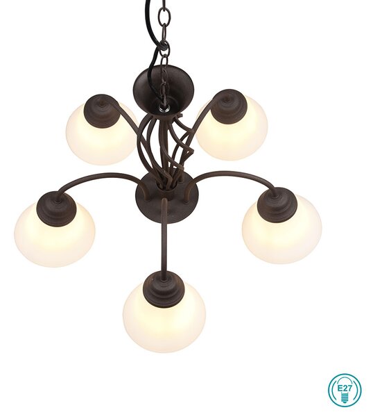 Φωτιστικό Κρεμαστό Trio Lighting Rustica 101000524 Σκουριά Χαλκού