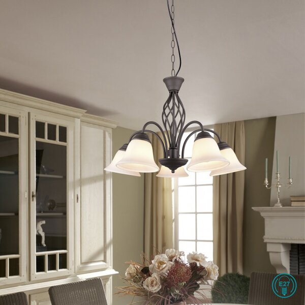 Φωτιστικό Κρεμαστό Trio Lighting Rustica 101000524 Σκουριά Χαλκού