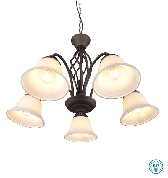 Φωτιστικό Κρεμαστό Trio Lighting Rustica 101000524 Σκουριά Χαλκού