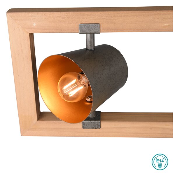 Φωτιστικό Κρεμαστό Ράγα Trio Lighting Bell 301900467 Νίκελ Αντικέ