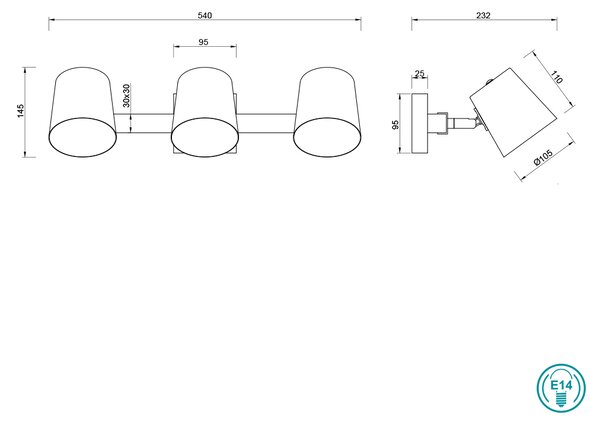 Σποτ Trio Lighting Bell 801900367 Νίκελ Αντικέ