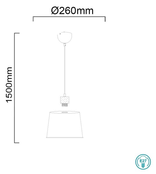 Φωτιστικό Κρεμαστό Trio Lighting Harris 312700132 Μαύρο Ματ