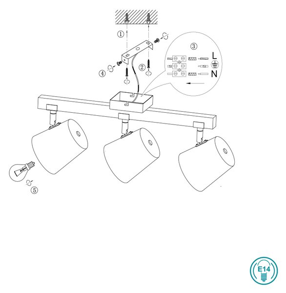 Σποτ Trio Lighting Bell 801900367 Νίκελ Αντικέ