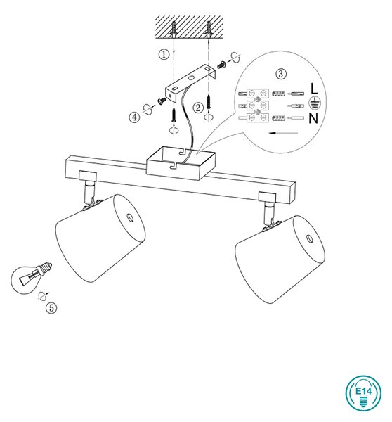 Σποτ Trio Lighting Bell 801900267 Νίκελ Αντικέ