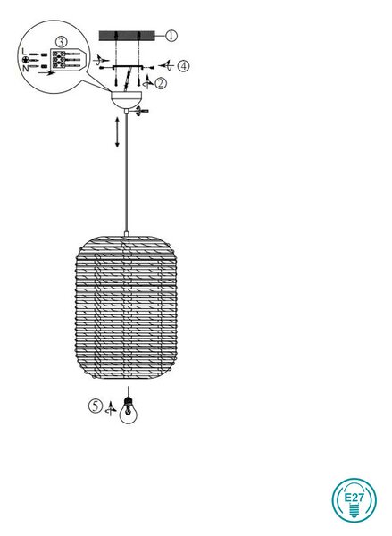 Φωτιστικό Κρεμαστό Trio Lighting Runa 303090132