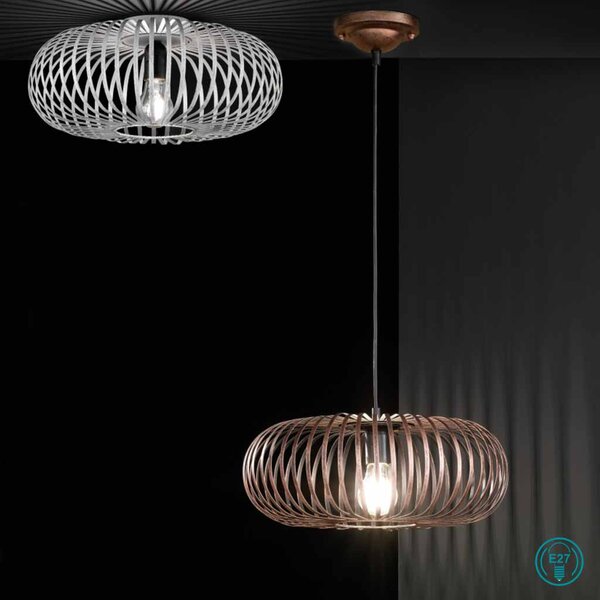 Φωτιστικό Οροφής Vintage Trio Lighting Johann 606905032 Μαύρο Ματ