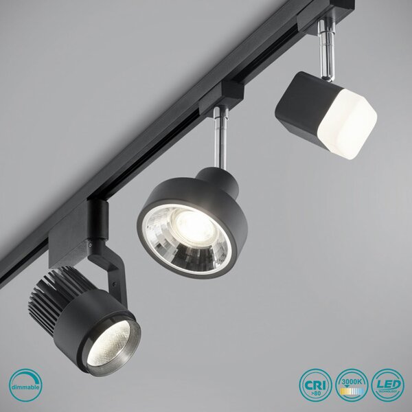 Σποτ Ράγας DUOline Trio Lighting Roubaix 78150131 Λευκό Ματ