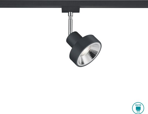 Σποτ Ράγας DUOline Trio Lighting Leon 78070132 Μαύρο Ματ