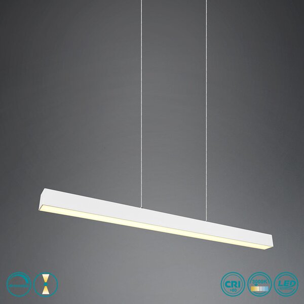 Κρεμαστό Ράγας DUOline Trio Lighting Paros 73043131 Λευκό Ματ