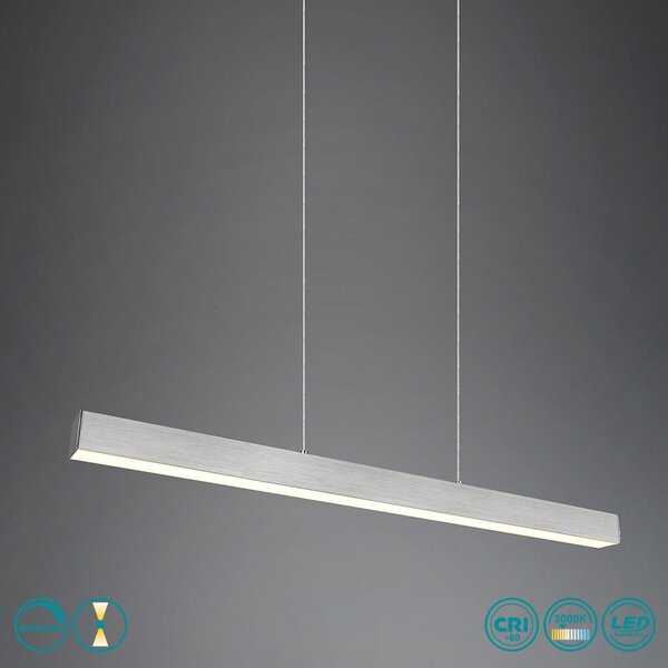 Κρεμαστό Ράγας DUOline Trio Lighting Paros 73043107 Νίκελ Ματ