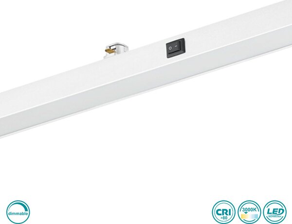 Γραμμικό Οροφής Ράγας DUOline Trio Lighting Panel 77020131 Λευκό Ματ