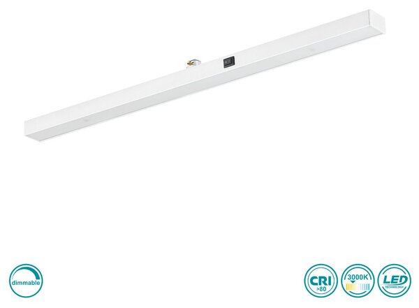 Γραμμικό Οροφής Ράγας DUOline Trio Lighting Panel 77020131 Λευκό Ματ