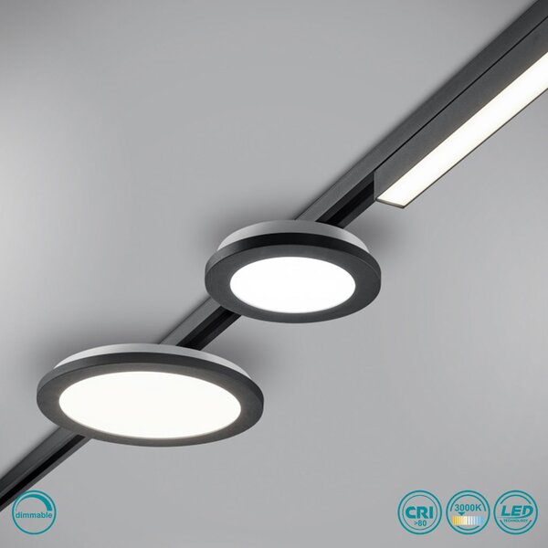 Φωτιστικό Οροφής Ράγας DUOline Trio Lighting Camillus 76921587 Γκρι