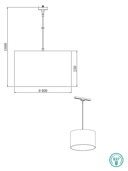 Φωτιστικό Κρεμαστό Ράγας DUOline Trio Lighting Hotel 73330101 Λευκό