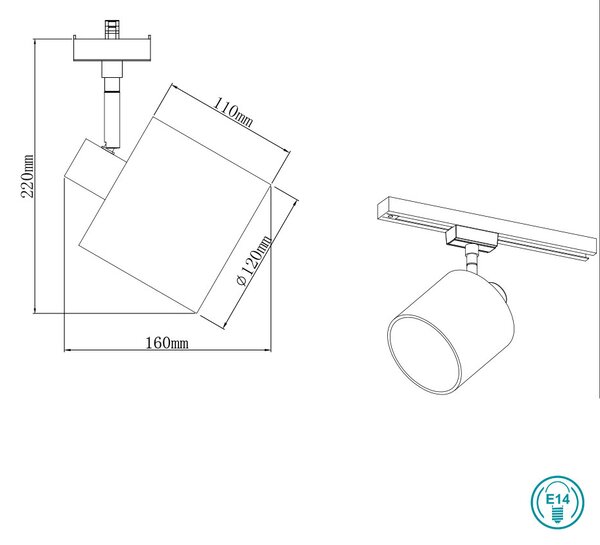 Σποτ Ράγας DUOline Trio Lighting Tommy 78330101 Λευκό