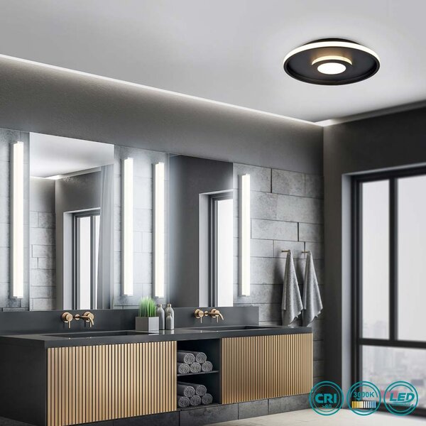 Φωτιστικό Οροφής Trio Lighting Ascari 680819332 Μαύρο Ματ