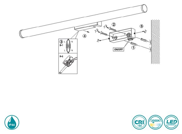 Απλίκα Trio Lighting Mattimo 283270332 Μαύρο Ματ