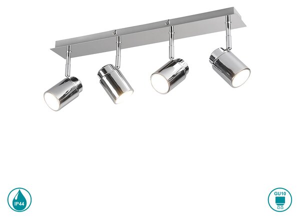 Φωτιστικό Οροφής Μπάνιου Trio Lighting Angelo 880400406 Χρώμιο