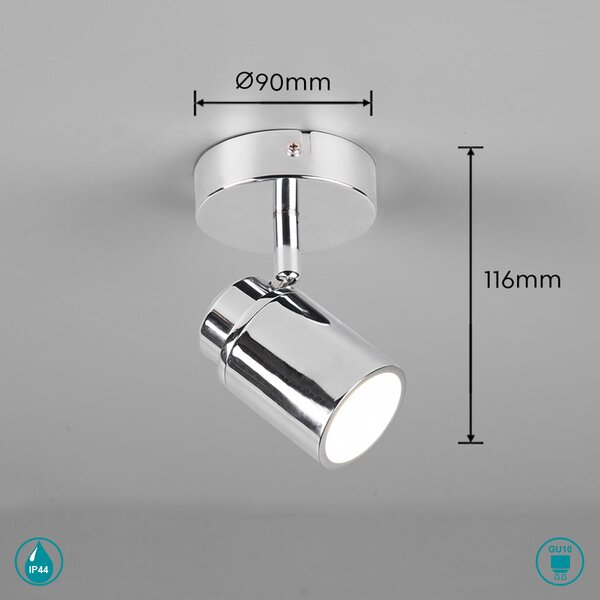 Απλίκα Μπάνιου Trio Lighting Angelo 880400106 Χρώμιο