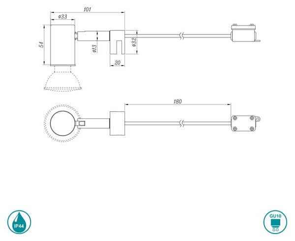 Απλίκα Μπάνιου Trio Lighting Lorenzo 283500106 Χρώμιο