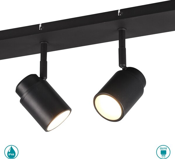 Φωτιστικό Οροφής Μπάνιου Trio Lighting Angelo 880400432 Μαύρο Ματ