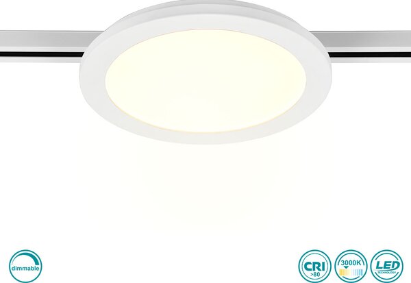 Φωτιστικό Οροφής Ράγας DUOline Trio Lighting Camillus 76921531 Λευκό Ματ