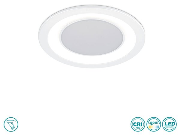 Φωτιστικό Σποτ Χωνευτό Trio Lighting Core 652610131 Λευκό Ματ