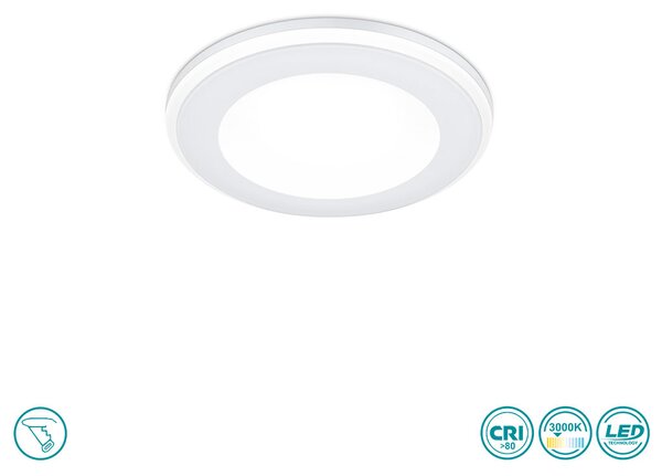 Φωτιστικό Σποτ Χωνευτό Trio Lighting Aura 652310131 Λευκό Ματ