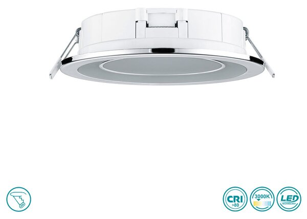 Φωτιστικό Σποτ Χωνευτό Trio Lighting Core 652610106 Χρώμιο