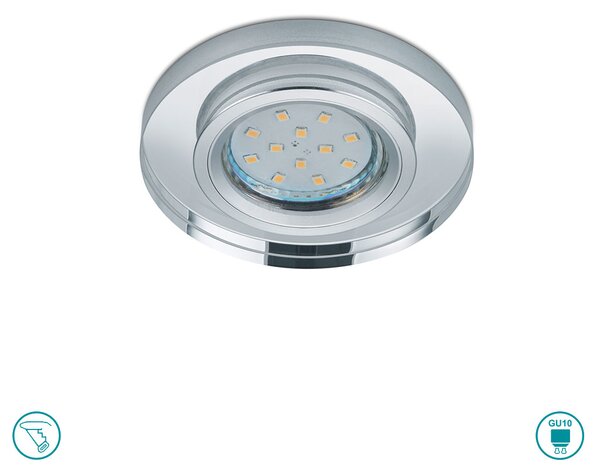 Φωτιστικό Σποτ Χωνευτό Trio Lighting Pirin 652100152