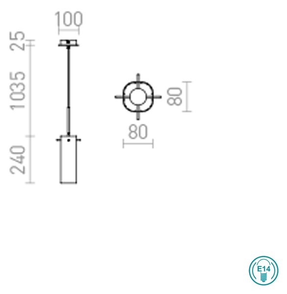 Φωτιστικό Κρεμαστό Rendl Light Gift R10510 Χρώμιο