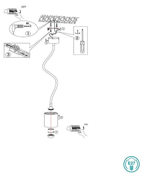 Φωτιστικό Κρεμαστό Rendl Light Dora R12417 Χρώμιο