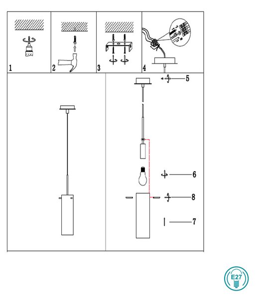 Φωτιστικό Κρεμαστό Rendl Light Sanssouci R10511 Χαλκός