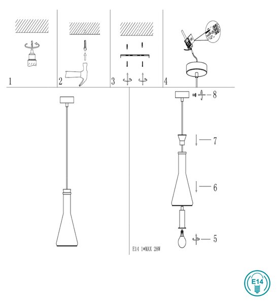 Φωτιστικό Κρεμαστό Rendl Light Pulire R12663 Χρώμιο