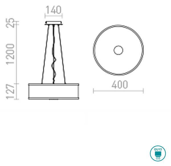 Φωτιστικό Κρεμαστό Rendl Light Cassablanca R10522 Χρώμιο