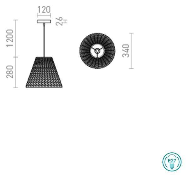 Φωτιστικό Κρεμαστό Rendl Light Jamaica R13397