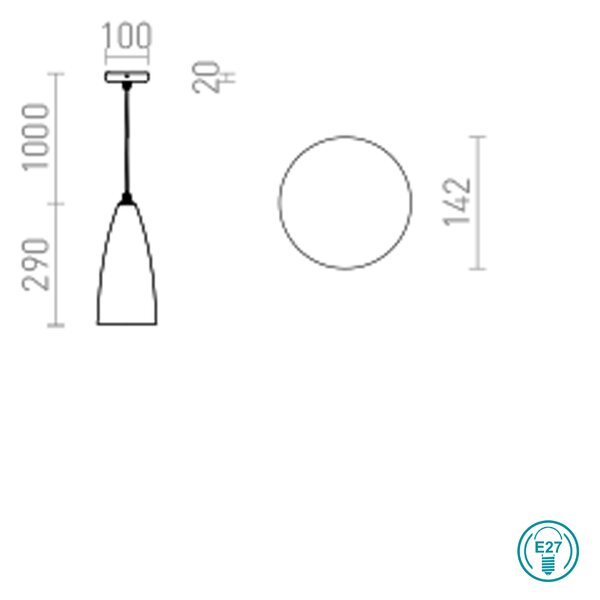 Φωτιστικό Κρεμαστό Rendl Light Tutti R13289 Λευκό